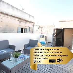 Duplex Liberté-grande Terrasse-clim-quartier Roquette Appartement Arles